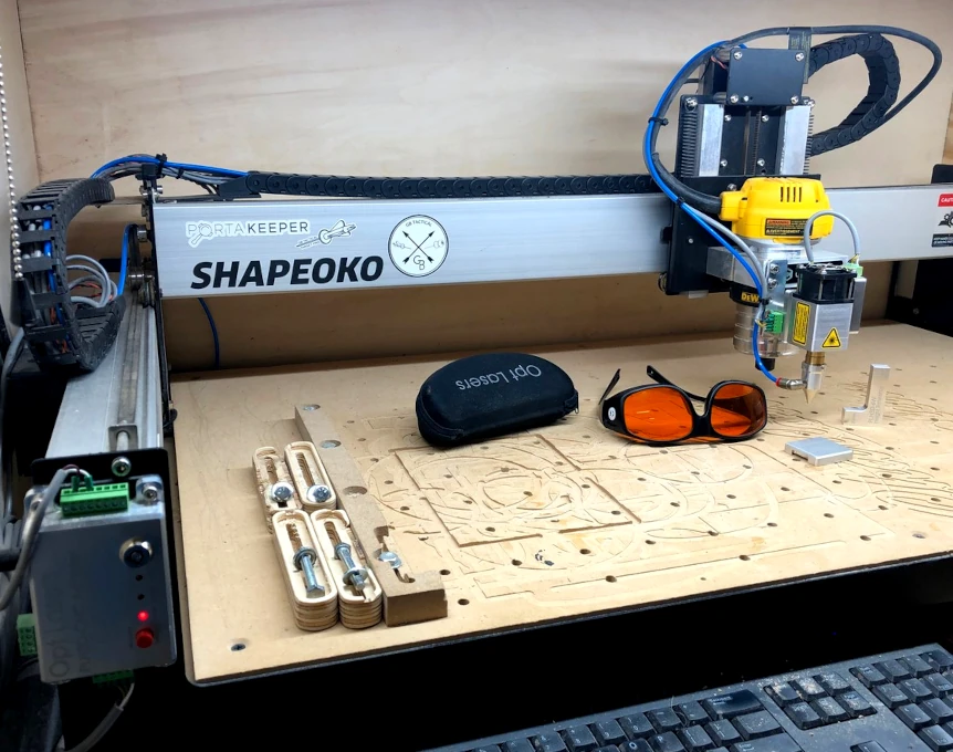 laser cutting with Shapeoko Legacy Models machine